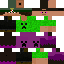 Black skin: raw texture render