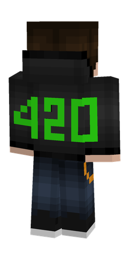 Black skin: body, back render