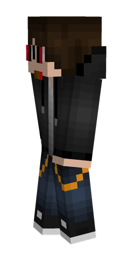 Black skin: body, left side render
