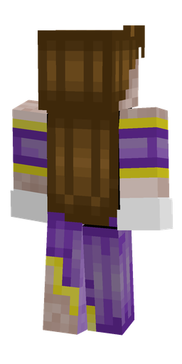 Brown skin: body, back render