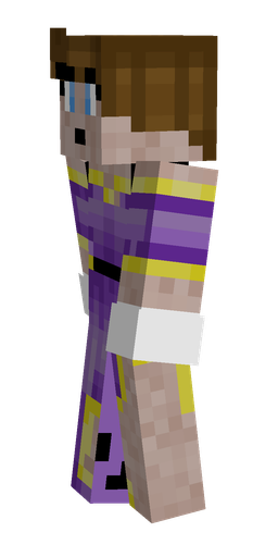 Brown skin: body, left side render