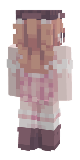 Pink skin: body, back render