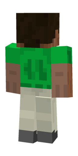 Brown skin: body, back render