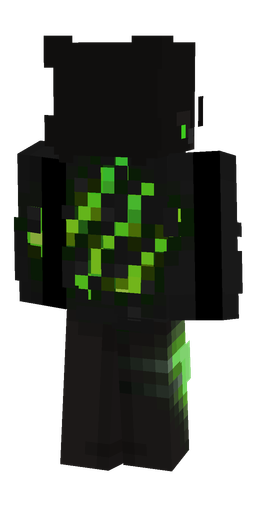 Black skin: body, back render