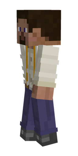 Black skin: body, left side render