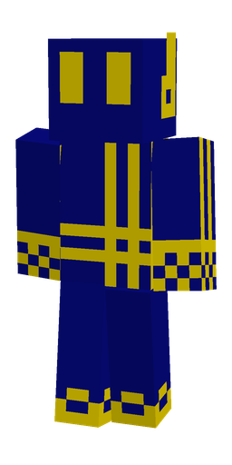 Blue skin: body, front render