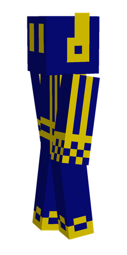 Blue skin: body, left side render