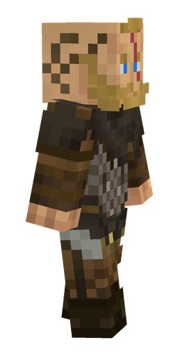 Brown skin: body, right side render