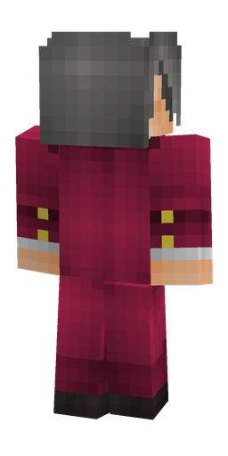 Black skin: body, back render