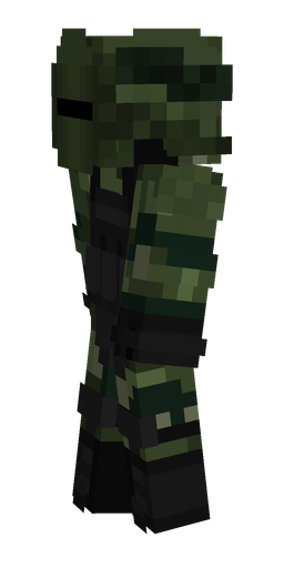 Black skin: body, left side render