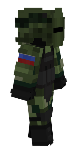 Black skin: body, right side render