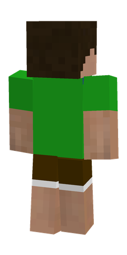 Brown skin: body, back render