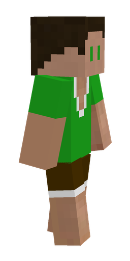 Brown skin: body, right side render