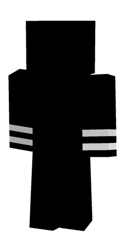 Black skin: body, back render