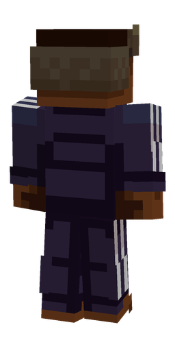 Black skin: body, back render