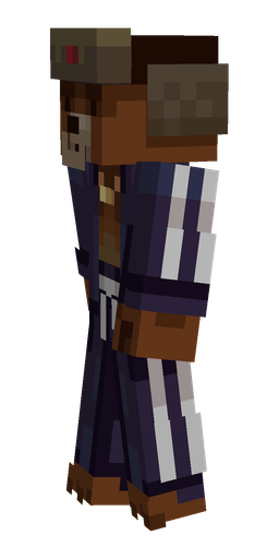 Black skin: body, left side render