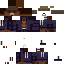 Black skin: raw texture render