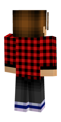 Black skin: body, back render