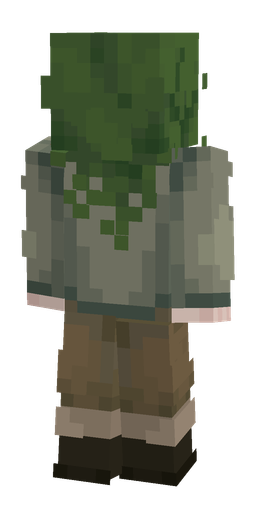 Brown skin: body, back render