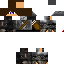 Black skin: raw texture render