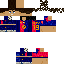 Black skin: raw texture render