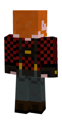Black skin: body, back render