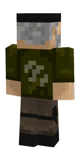 Black skin: body, back render