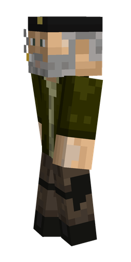 Black skin: body, left side render