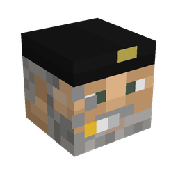 Black skin: head render