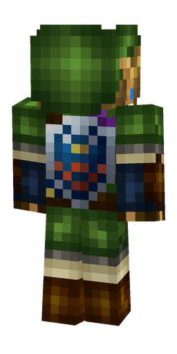 Black skin: body, back render