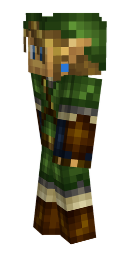 Black skin: body, left side render