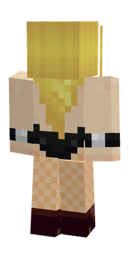 Black skin: body, back render