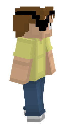 Blue skin: body, right side render