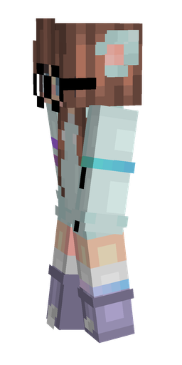 Blue skin: body, left side render