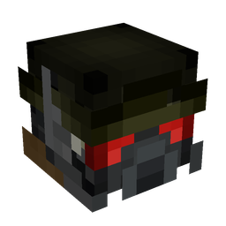 Black skin: head render