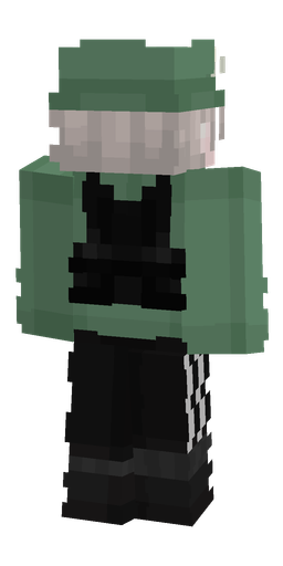 Black skin: body, back render