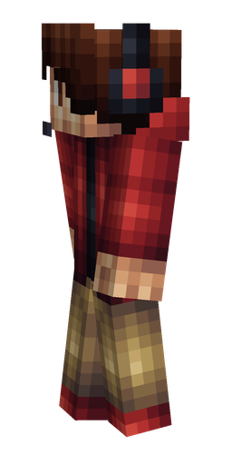 Brown skin: body, left side render