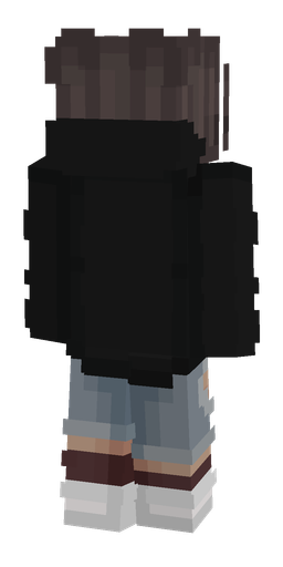 Black skin: body, back render