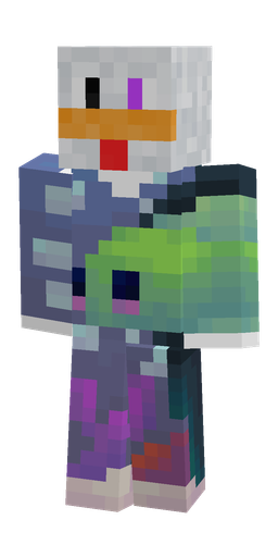 Blue skin: body, front render