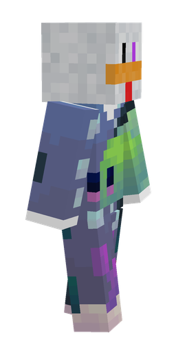 Blue skin: body, right side render