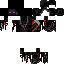 Black skin: raw texture render