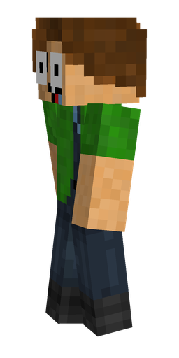 Blue skin: body, left side render