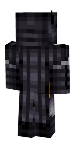 Black skin: body, back render