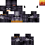 Black skin: raw texture render
