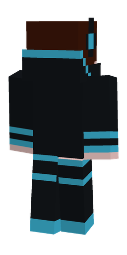 Black skin: body, back render
