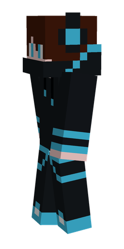 Black skin: body, left side render
