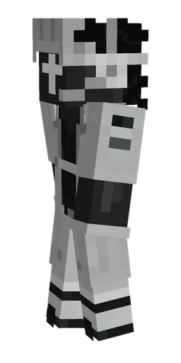 Black skin: body, left side render