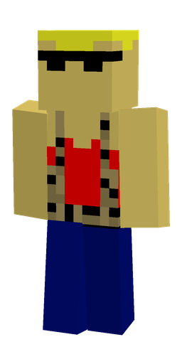 Blue skin: body, front render