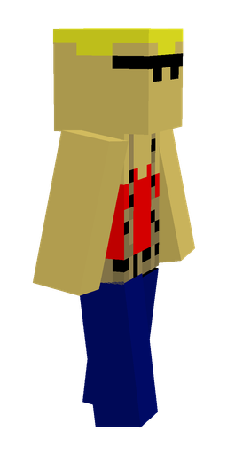 Blue skin: body, right side render