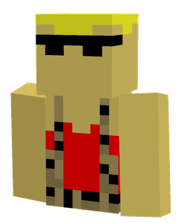 Blue skin: bust render